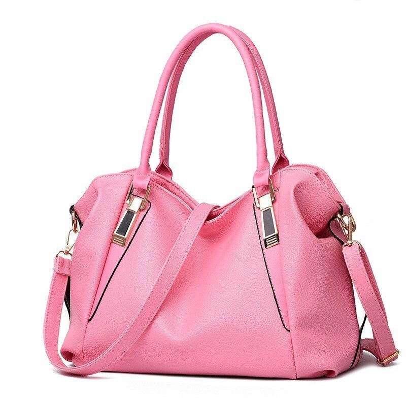 TTOU concepteur femmes sac à main femme sacs en cuir PU sacs à main dames Portable sac à bandoulière bureau dames Hobos sac fourre-tout: Rose