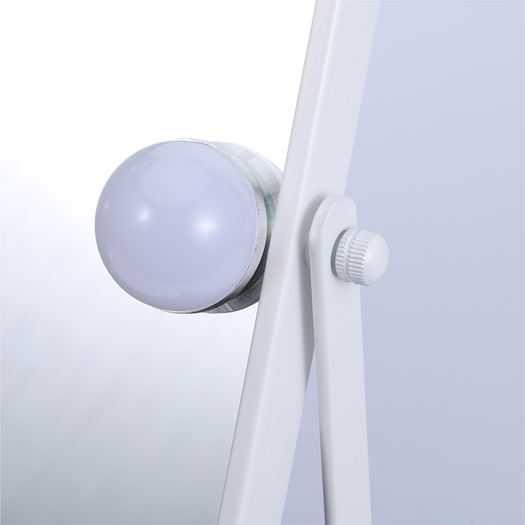 Miroir Hollywood avec lumières, grand miroir d'éclairage en métal , dressing avec 10 ampoule LED réglables