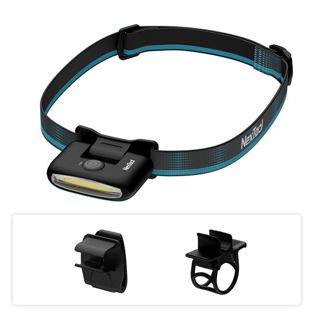 Xiaomi-linterna frontal COB multiusos, resistente al agua, tipo C, recargable, portátil, para acampar al aire libre: black Head Lamp set