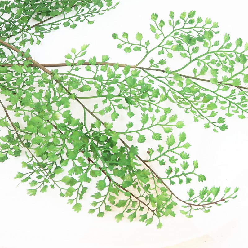 Konstgjord blomtråd ultra-känsla frodiga blad ormbunke svart ben awn grönt blad med blommig
