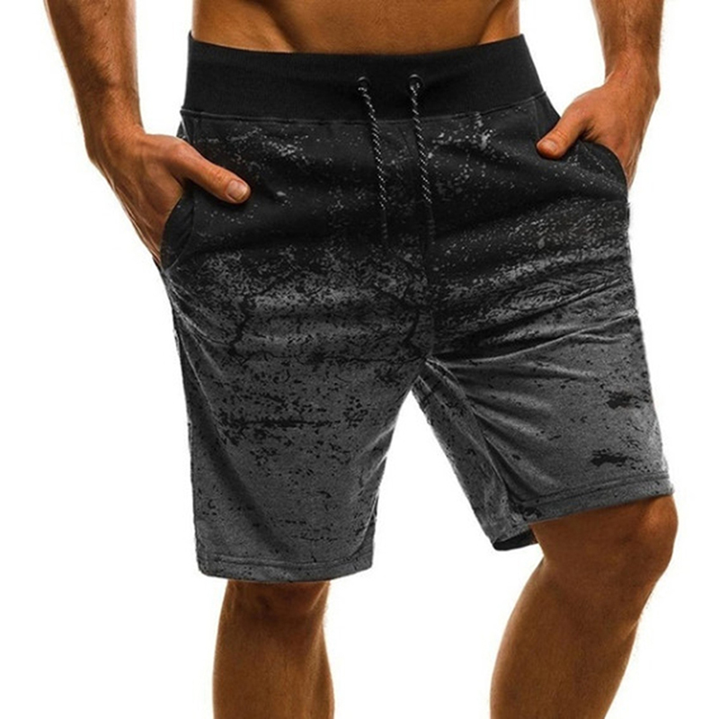Träningshorts för män snabbtorkande fitness-sportshorts för män med fickor för män avslappnade shorts med dragsko