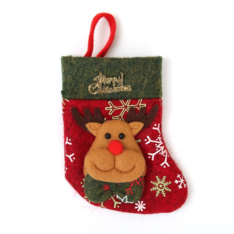 Mooie Kerst Sokken Kerst Bestek Set Mes En Vork Set Bag feestelijke home decor servies zak keuken accessoires