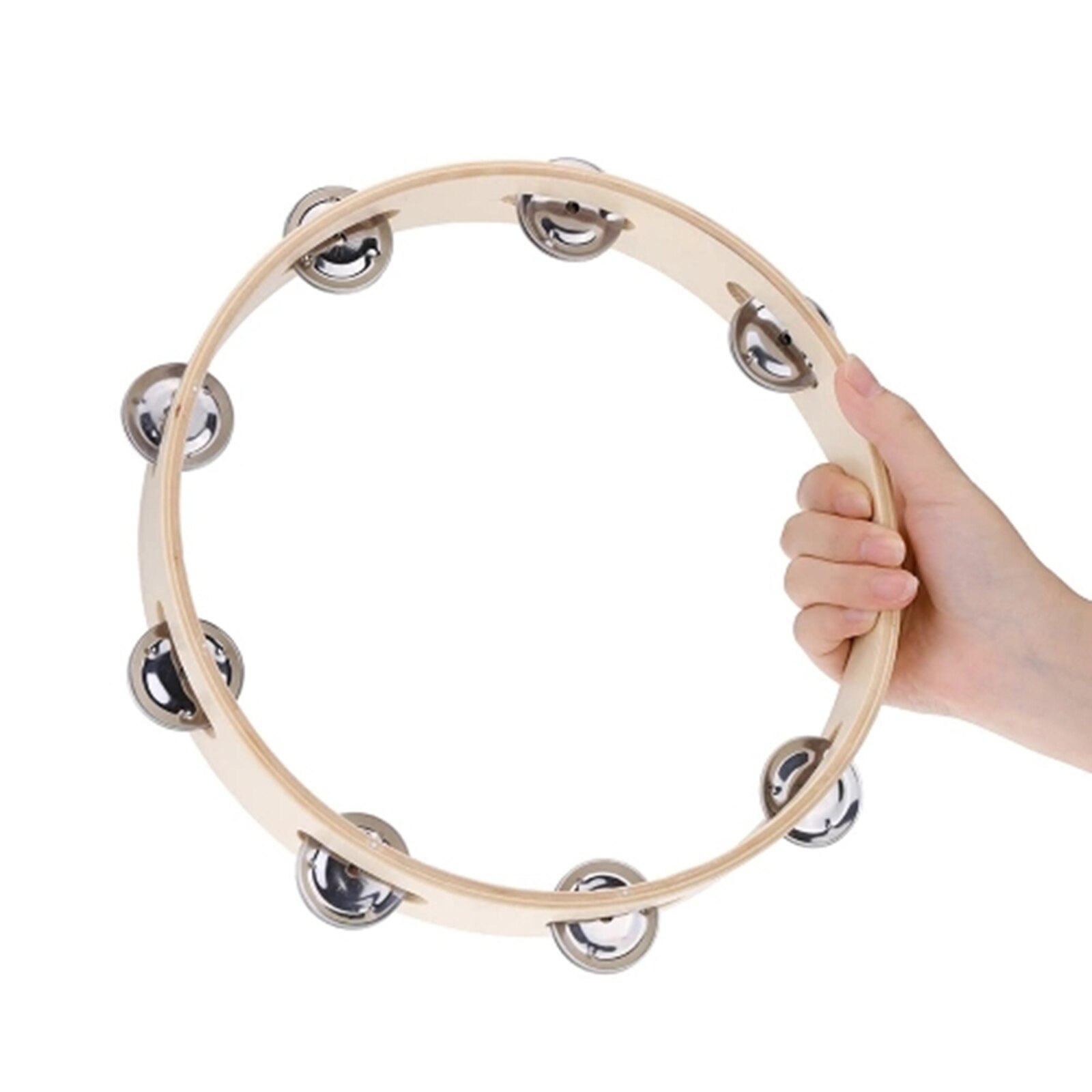 Musical Instrument Percussion Drum Circle Tambourine Bell Sports And Outdoors For Party Funny Wood Durable Dancing Games