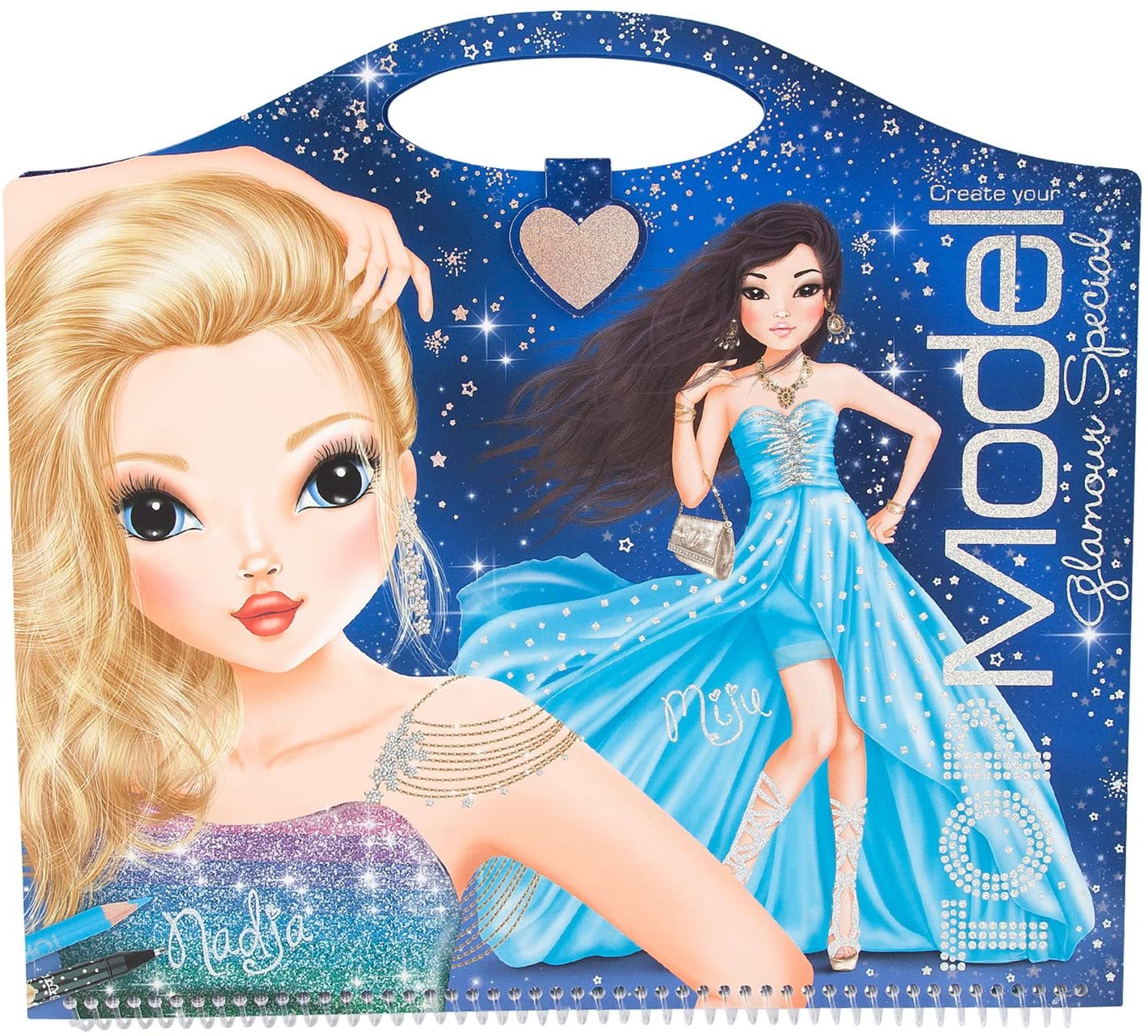 Top Model Speciale Kleurboek Sticker Boek Jurk Jurk 8097 Stickerworld Sticker Album Hand Plakken Graffiti Kleuren Schilderen