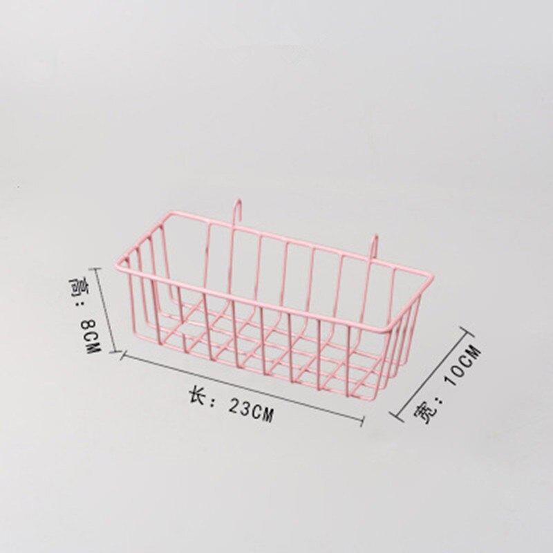 Nordic Ins Thuis Wanddecoratie Ijzeren Rooster Decor Fotolijst Ansichtkaarten Diy Wall Art Display Opbergrek Houder Plank Organisator: Pink