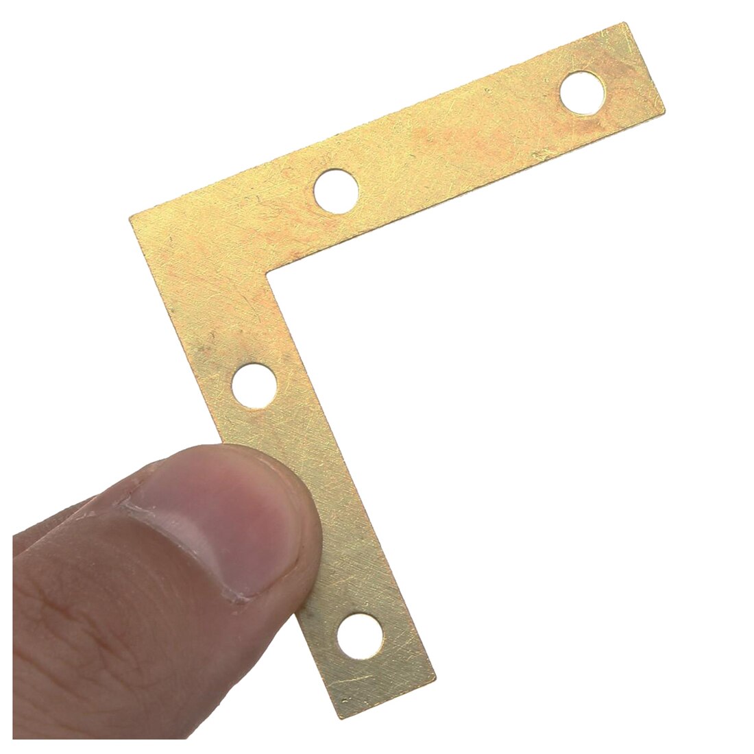 20 pcs 51mm Flat Corner Right 90 degree Angle Bracket Repair Plate Fixing Brace