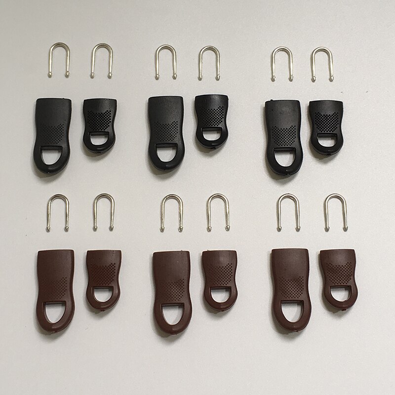 Kits de reparación de relámpago con cremallera, tirador de cremallera para deslizador de cremallera, costura artesanal, reparación instantánea, para bolsas, 5 uds.