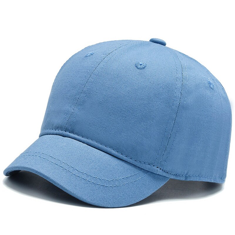 Summer Women Men Embroidered Letter M Baseball Cap Solid Snapback Short Brim Sunhat Outdoor Hip Hop Baseball Hats Casquette: Blue Cap