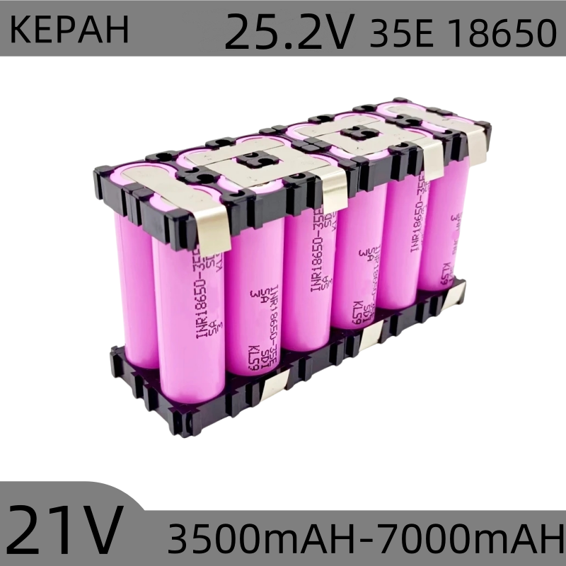 20A 18650 35E 3500mAh 7000mAh 2S 3S 4S 5S 6S /1P 2P 7.4V 12.6V 14.8V 18V 25.2V For Screwdriver batteries weld battery pack