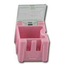 Parts box SMT toolbox Electronic component box Screw chip resistor storage box Automatically Pops Up Patch Container: 100pc Model 1 Pink