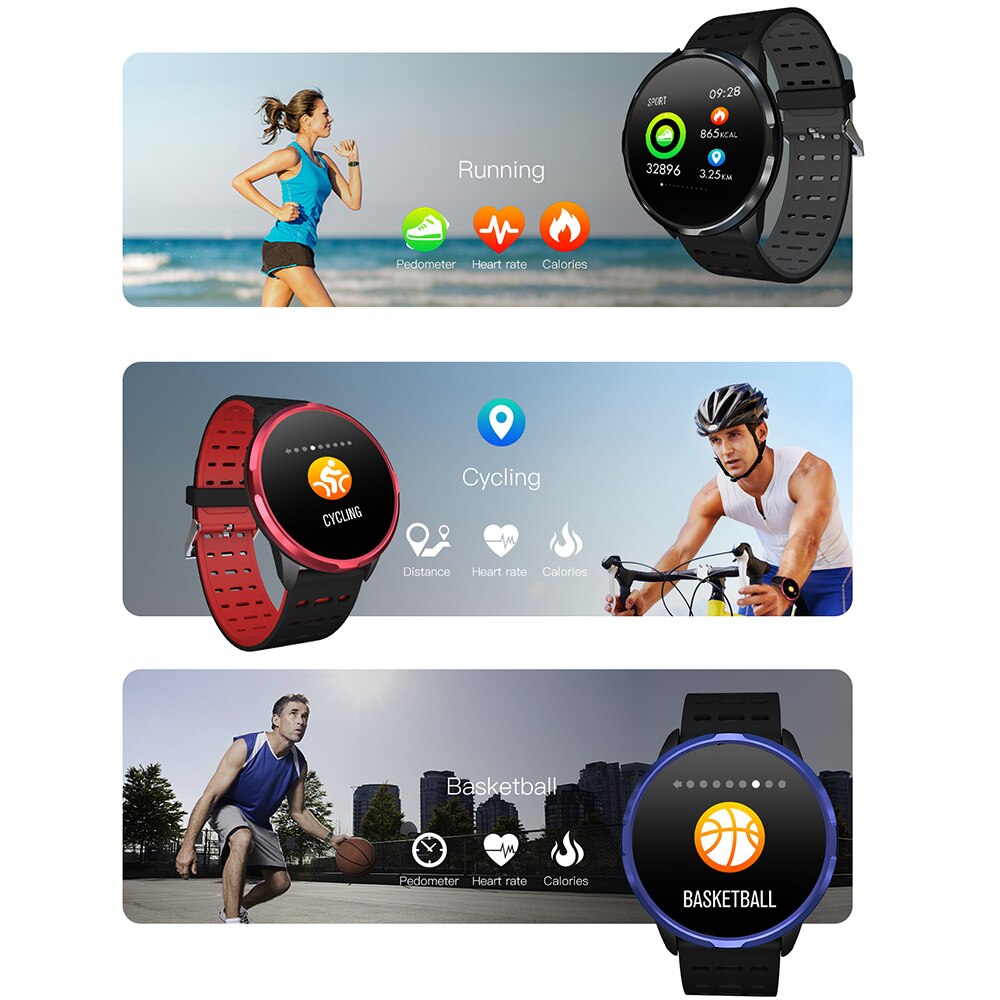 BINSSAW SN67 montre intelligente IP68 étanche message poussoir moniteur de fréquence cardiaque Fitness tracker sport smartwatch pour hommes femmes