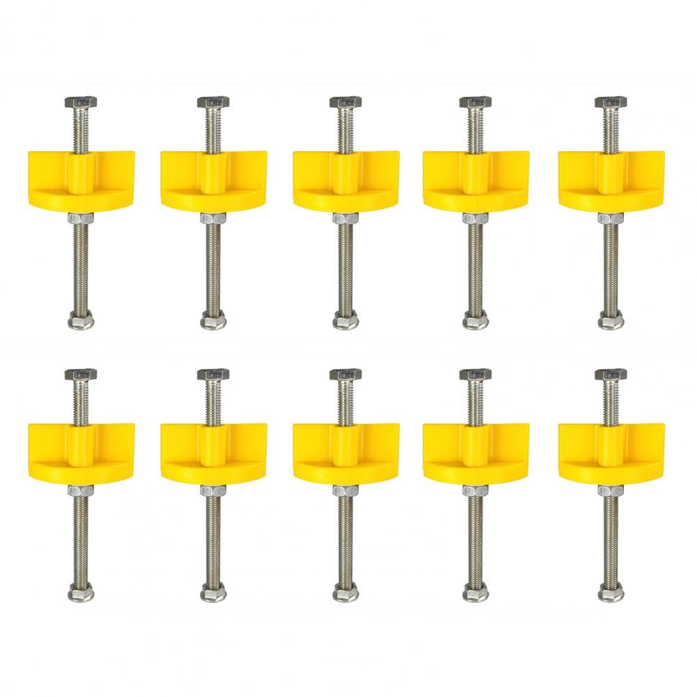 10Pcs Leveling Tool Sturdy Tile Leveling Locators Adjustable Height Stainless Steel Fixed Tile Lifting Leveling System for Tiles