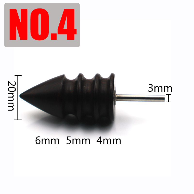 DIY Leather Grinding Tools Mini Portable Drill Versatile Polishing Machine Bits Tools Kit Purple Sandalwood Grinding Head Suit: NO.4  Grinding head