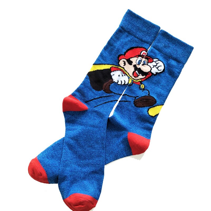 MD256 Mens calcetín de mujer patrón de dibujos animados de Hip hop fresco calcetines Skate divertido calcetines de colores: 3