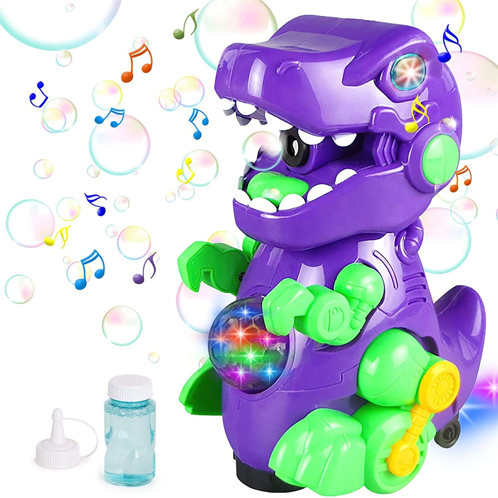 Kinderen Zomer Dier Dinosaurus Bubble Machine Met Geluid En Verlichting Outdoor Speelgoed Voor Kinderen Elektronische Majic Zeepbellen Speelgoed