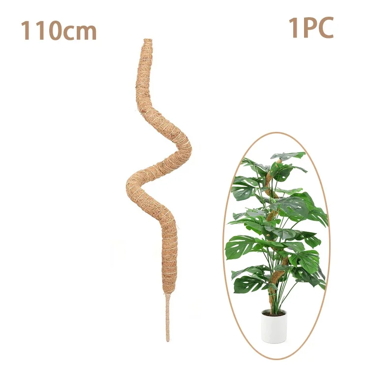 DIY Beeldhouwen Plant Klimpaal Gebogen Kokosnoot Stok Gratis Beeldhouwen Plant Klimpaal Mospaal Tuinbouw Bruine Kolom: Blauw