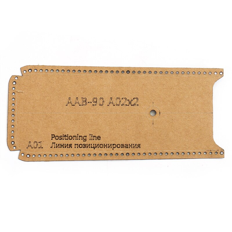 Cartera de mano para hombre, herramienta de cuero artesanal, plantilla de papel acrílico y Kraft, plantilla de bolso Artesanal de cuero hecha a mano, 24x15, nueva