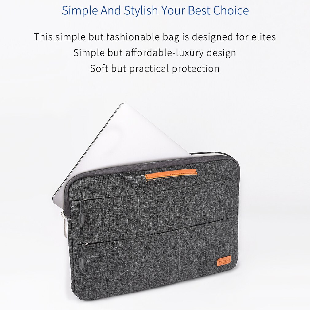 11/15 Inch Pro Laptop Schoudertas Cover Case Mannen Canvas Tassen Business Minimalisme Tote Voor Computer Notebook Pc