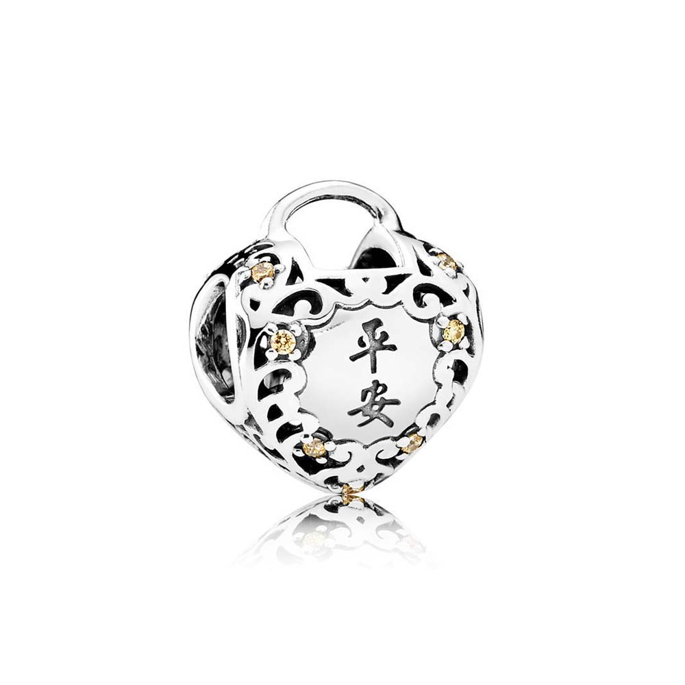PDB ZZ 07 Silver 925 Jewelry Prototype 1:1 Natureza Dream Patterns Twain Heart-shaped Love You Jewelry Female: 791952FCZ