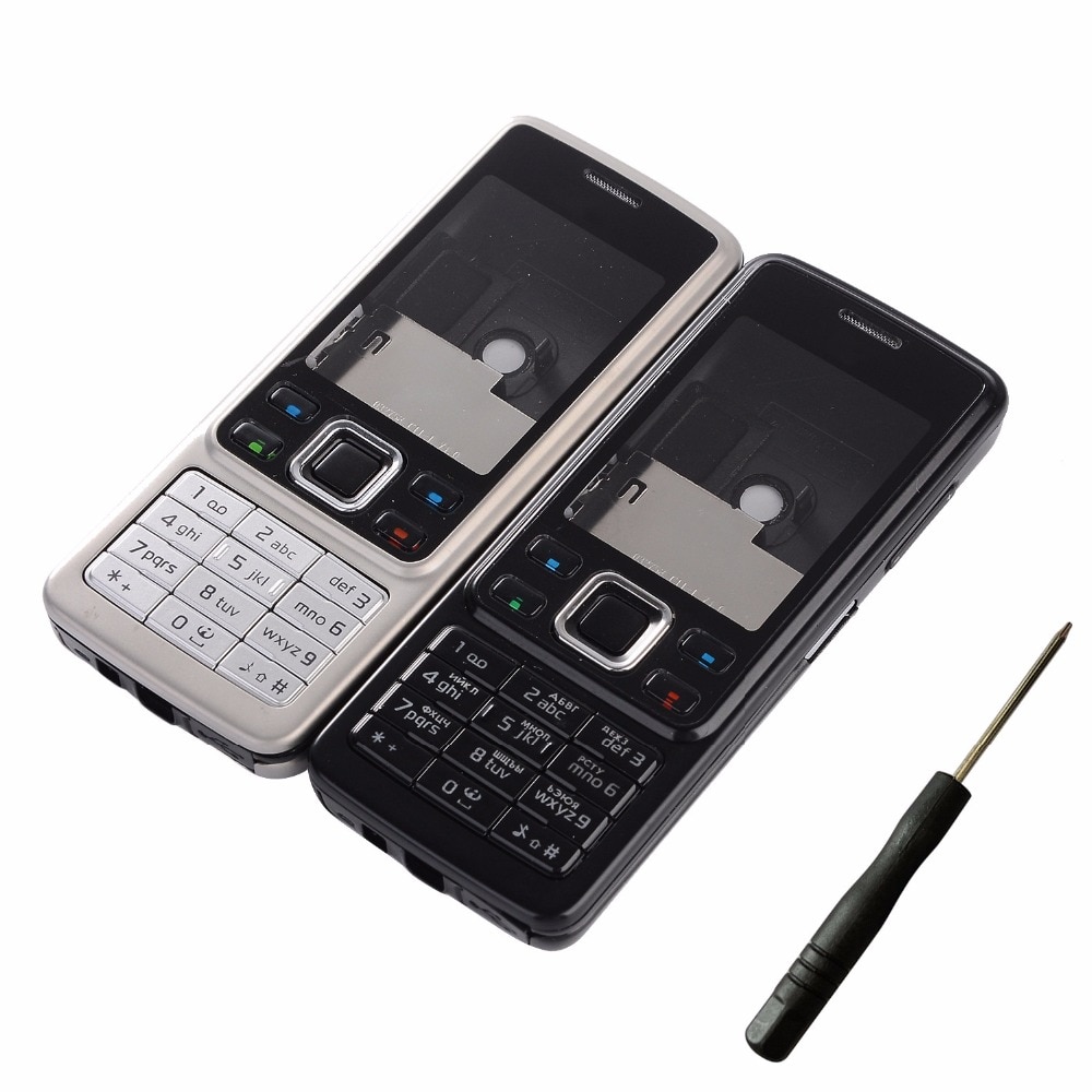 Für Nokia 6300 Telefon Gehäbenutzen Abdeckung Vorderseite Rahmen + Batterie Tür Abdeckung + Englisch und Russische tastaturen + Werkzeuge