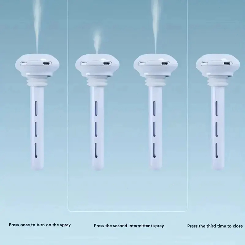 Humidificateur à brume portable super silencieux pour bureau, chambre à coucher, voiture et voyage - Longueur réglable, aucune bouteille d'eau nécessaire - Améliore