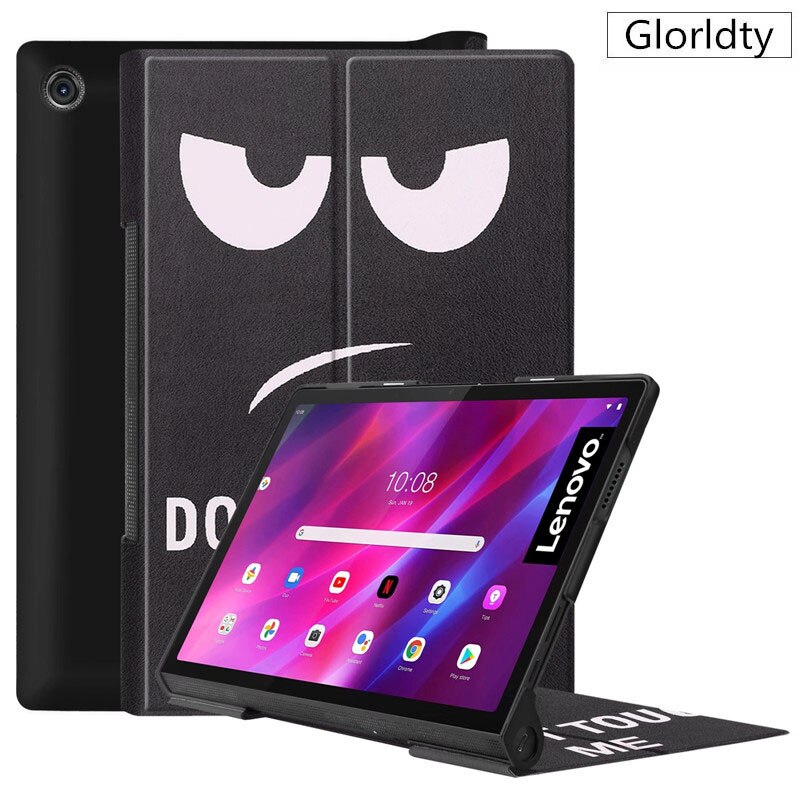 Geschilderd Funda Voor Lenovo Yoga Tab 11 Case YT-J706F Pu Lederen Flip Etui Voor Lenovo Yoga Tab 11 Yt j706F Tablet Coque + Pen: da yan jing