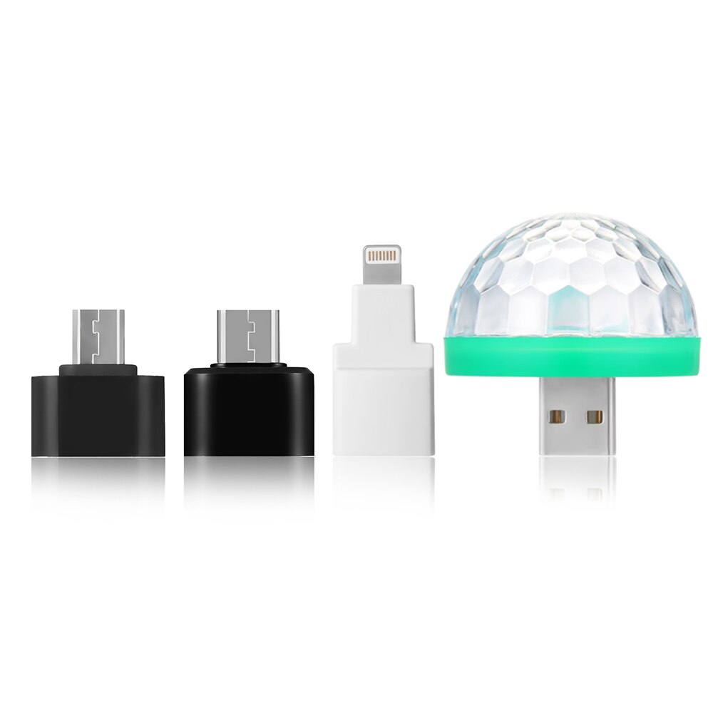 Maan licht LED USB muziek magische bal Mobiele telefoon DJ crystal magische bal licht Auto voice control mini disco Podium lichteffecten