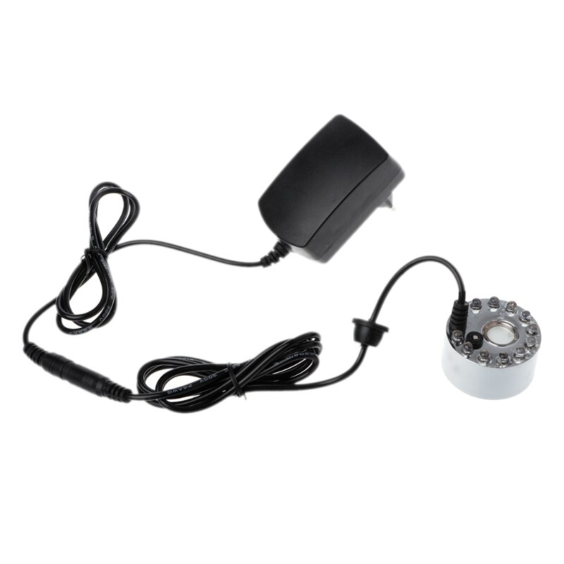 Fabricant de Brouillard à ultrasons 12-LED Brumisateur D'eau Humidificateur D'air D'atomiseur Prise UE