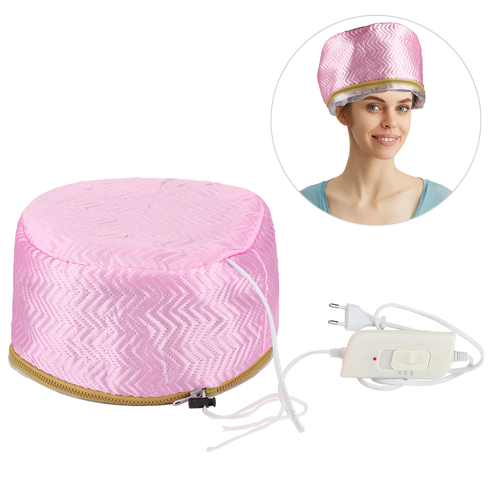 Thermo-kappe für haar gorro termico para cabello tratamiento haar dampfer kappe krankenschwester haar kappe Haushalt Hütte Haar pflege haar EU Stecker