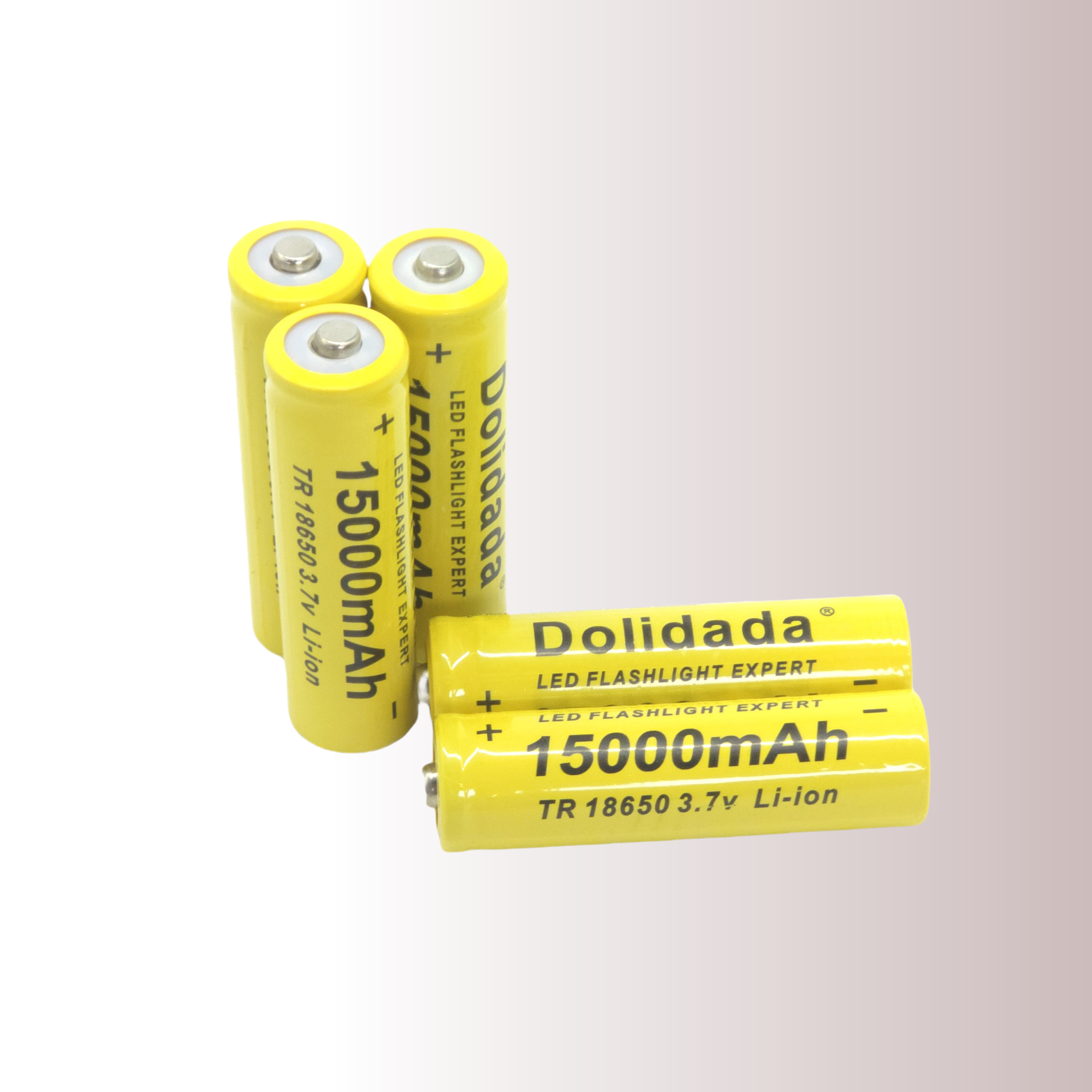 【15000mAh High-Capacity Charge】3.7V 18650 Large-Capacity Rechargeable Lithium Battery | Comes with a Charger