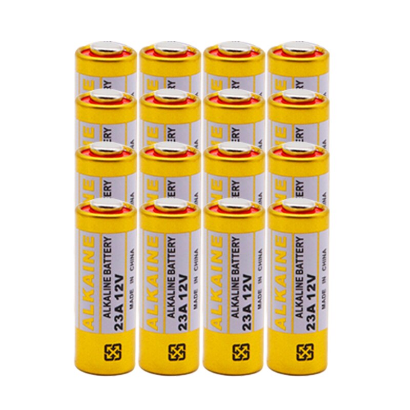 20 pièces 23A 12V pile alcaline sèche 23AE 21/23 A23 23GA MN21 pour sonnette, alarme de voiture, baladeur, télécommande de voiture etc.