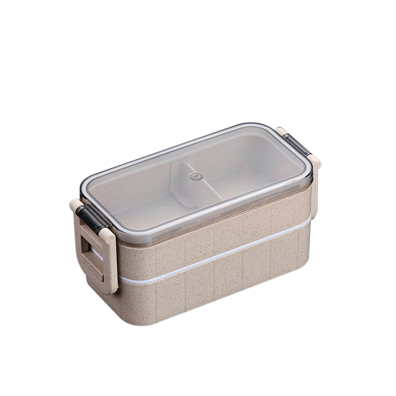 Lunchbox Voedsel Container Magnetron Verwarmd Lunchbox Voor Kids 304 Roestvrij Bento Lunchbox Voedsel Container Keuken Accessoires: 2 Layer Khaki