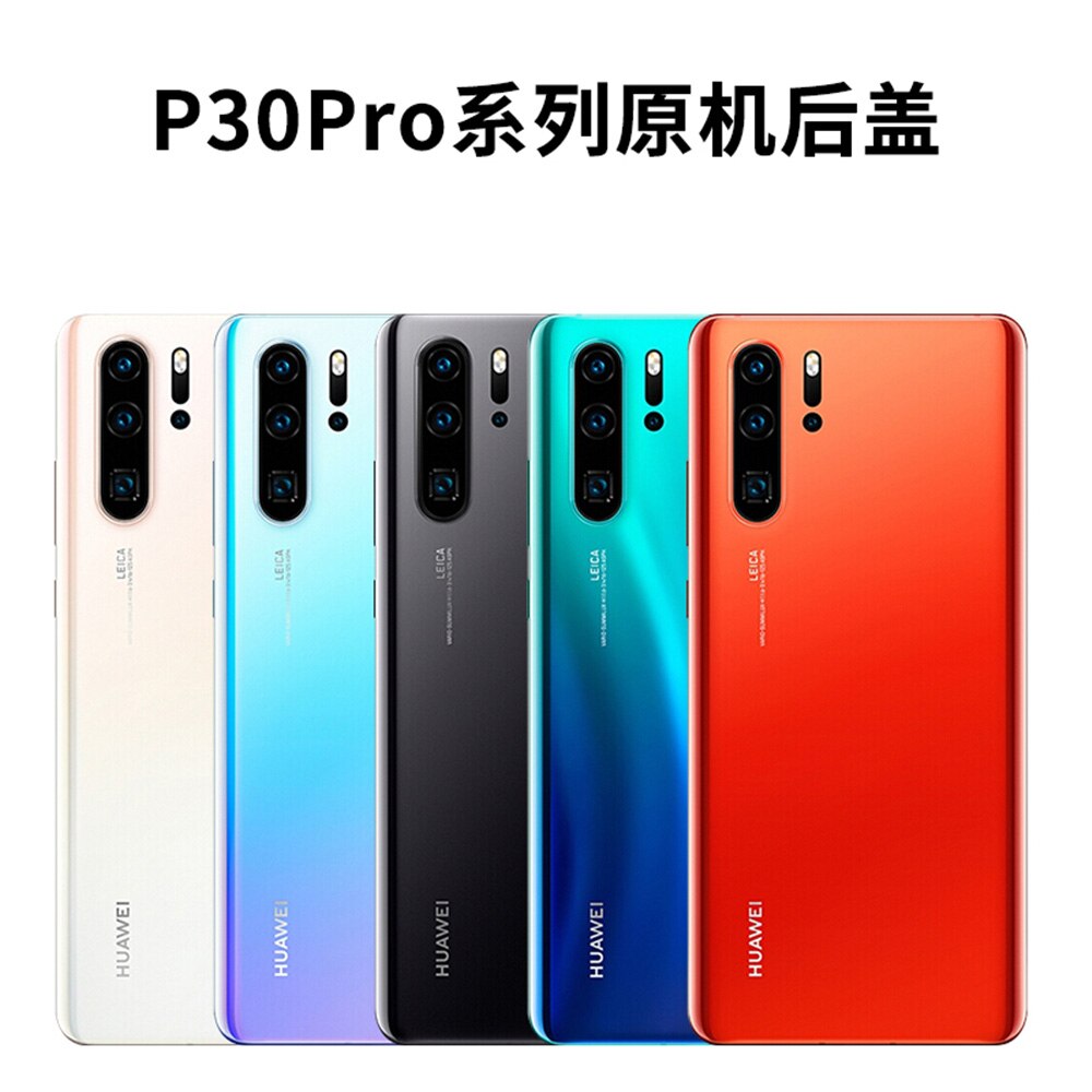 100% originale Huawei P30 Pro copribatteria pannello posteriore in vetro custodia di ricambio custodia reale per P 30 con protezione dell&#39;obiettivo della fotocamera