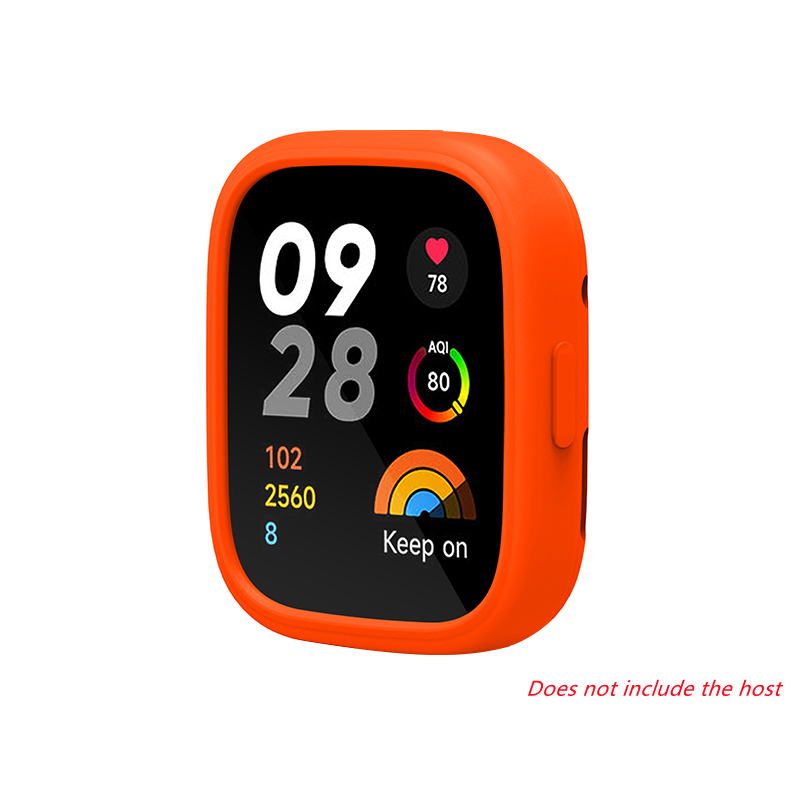 Siliconr rem til xiaomi redmi watch 3 udskiftningsrem redmi watch 3 active dobbeltfarvet blødt tpu + pc-etui armbånd armbånd: Xxxl / Violet tåge 
