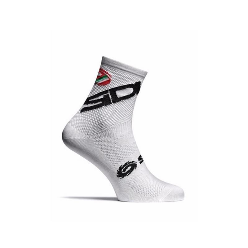 ciclismo calcetines Medias con letras hombres deportes mediados de-longitud de pantorrilla calcetines al aire libre blanco y negro de las bicicletas de carretera Calcetines: Blanco