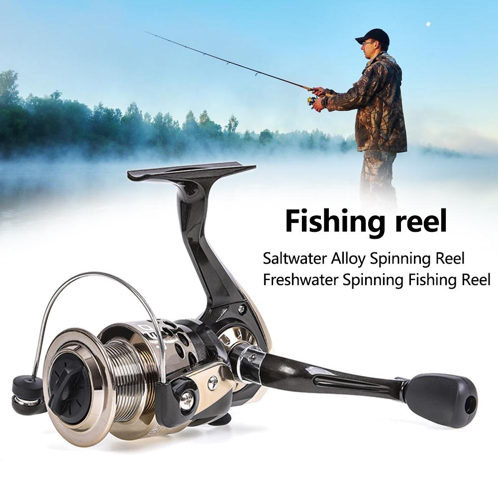 Alloy Fishing Reel Spinning Reel Freshwater Spinning Fishing Reel 5.2:1 Gears Ratio