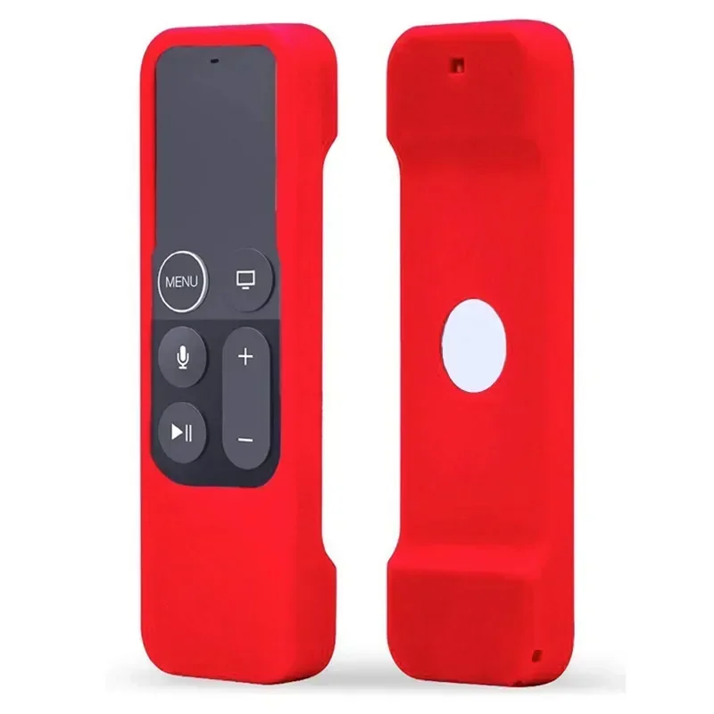 Colorful Silicone Protective Case Cover Anti-fall Skin for Apple TV 4 Remote Control Dust-proof Waterproof Protector Cover: PURPLE