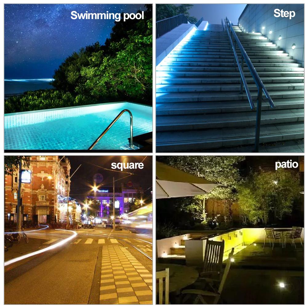 520LM LED Baksteen Licht Lamp Verzonken Rvs Outdoor Muur Verlichting 6000 k/3000 K Koel Wit IP65 Waterdicht