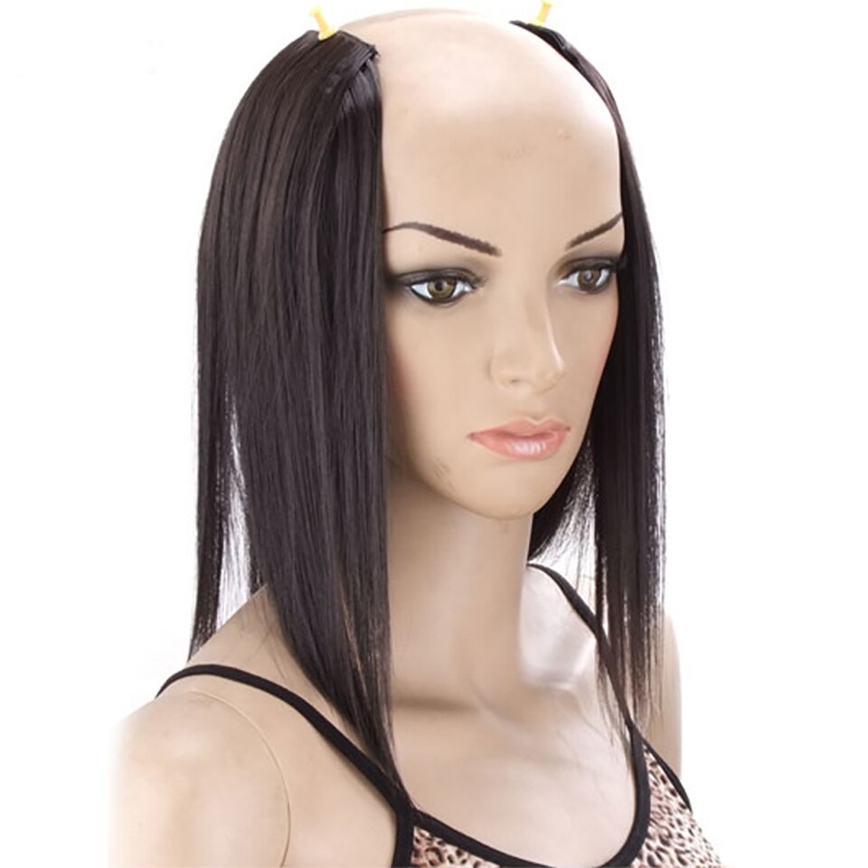 XUANGUANG Extensions Woman Hair Clips In Hair Extension Straight Hair With Clips Blonde Hair Natural 7 Colors 18 inches