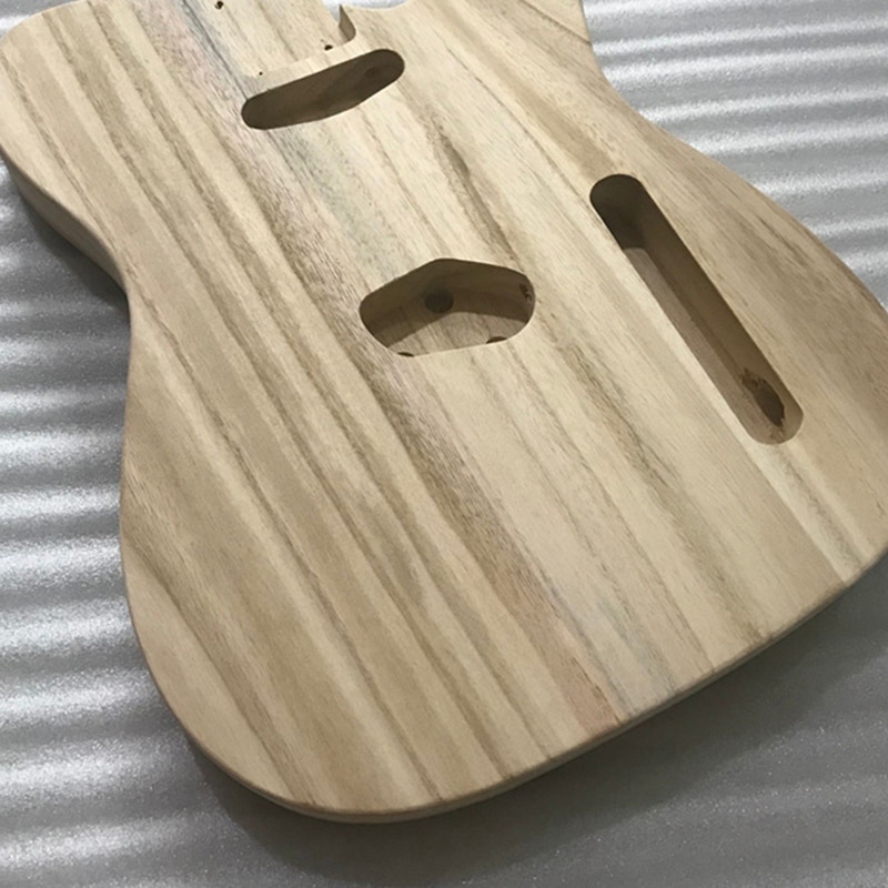 Hule slibning ufærdige håndværk elektrisk bas guitar træ krop tønde til telecaster stil diy elektrisk guitar kropsdele