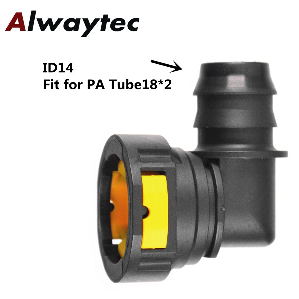 17.5mm ID14 Injection Molding Plug Line Easy Fit Diesel Fuel Plastic Quick Coupling Hose Connectors