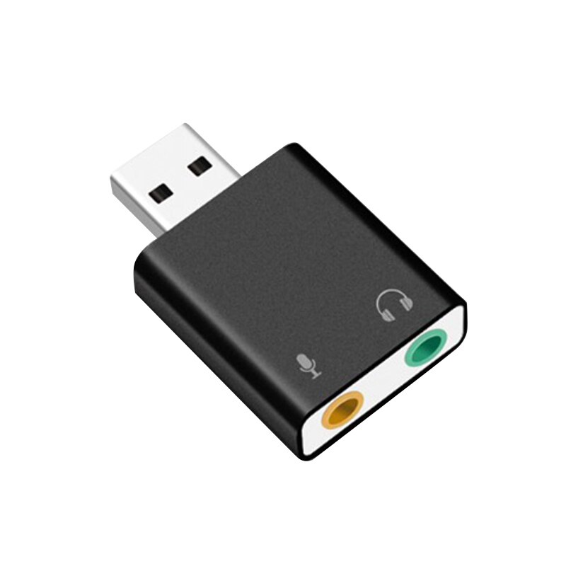 7.1- -kanavainen alumiiniseos usb-äänikortti tietokoneen ulkoinen äänikortti usb 7.1 -äänikortti analoginen äänikortti: Default Title