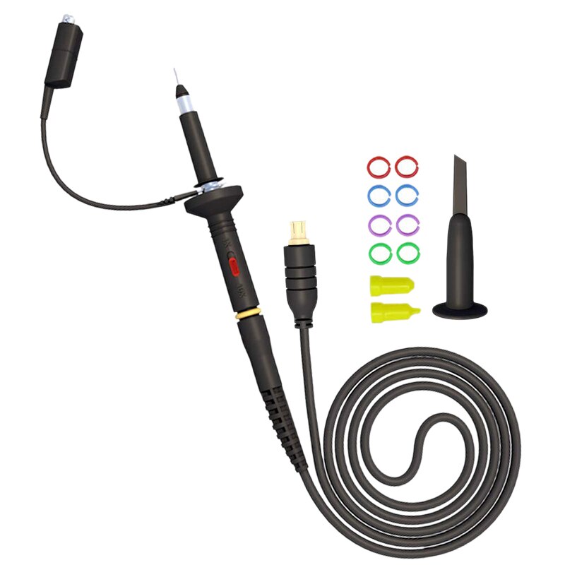 Mcx oscilloscoop probes 60 mhz 1x 10x krokodillenklem voor mini dso nano draagbare oscilloscoop  ds201 ds202 dso 201 dso 202: Default Title