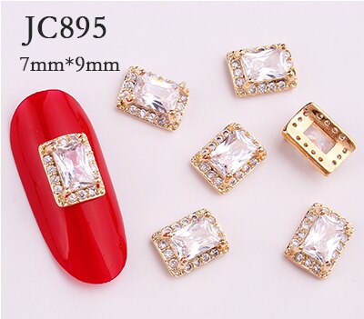20 stk/parti zirkon krystal diamant 3d smykker japanske neglekunst dekorationer øverste niveau krystal manicure dekorationer: 895