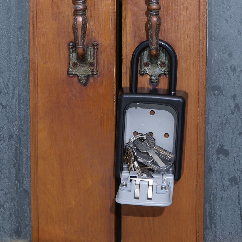 Smart Key Box Storage Password Padlock Security Home Outdoor Waterproof Smart Padlock For Keys