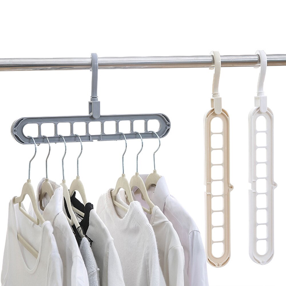 1pc Multi-port Support hangers for Clothes Drying Rack Multifunction Plastic Clothes rack drying hanger Storage Hangers