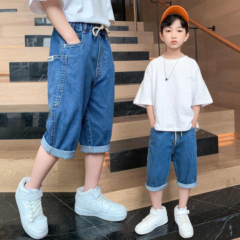 freundlicher Jungen kurze Hose Jungen Strand Hosen kurze Hose Jugendliche Sommer Denim kurze Hose lässig Böden freundlicher Kleidung Für 4-14 Jahre freundlicher Hosen