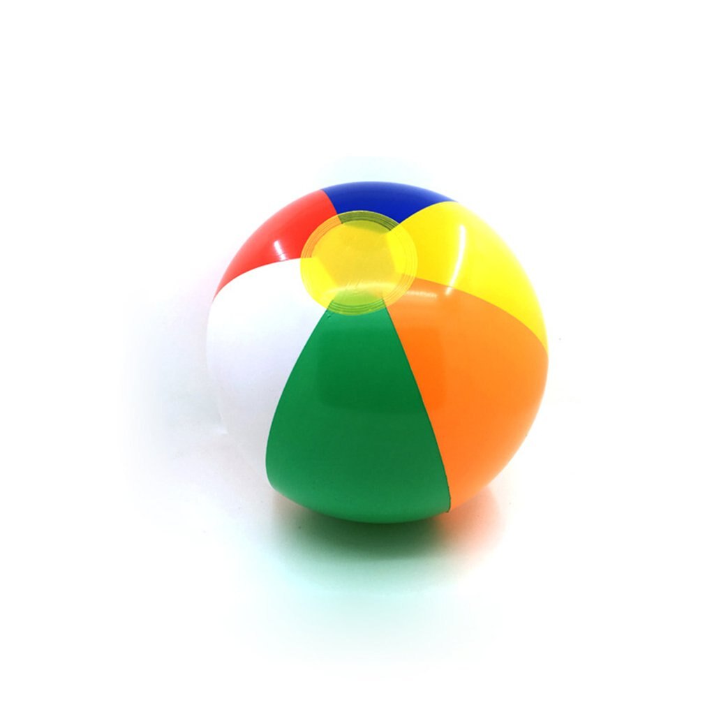 30cm farve oppustelig bold børns leg vandpolo 6 farve strand legetøj bold beach ball farverig