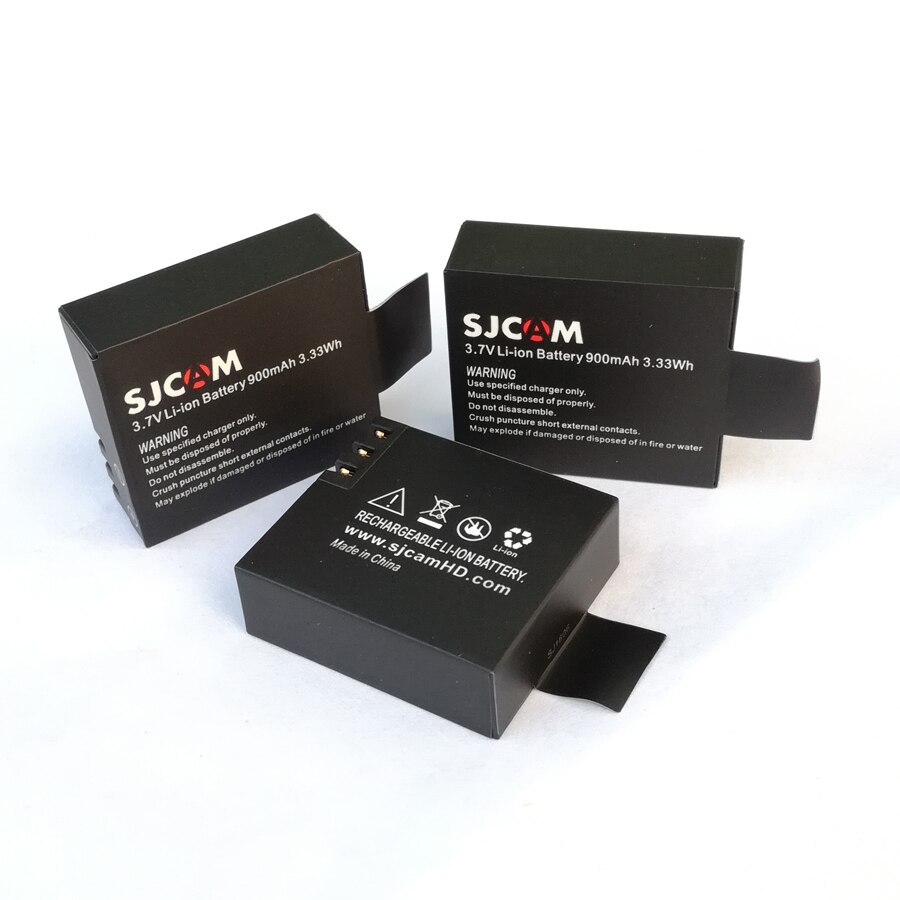 Para SJCAM batería SJ 4000 5000 SJ7000 SJ4000 SJ5000 SJ6000 - SJ9000 M10 EKEN 4K H8 H9 GIT-LB101 de batería de la cámara: 3x  Batteries