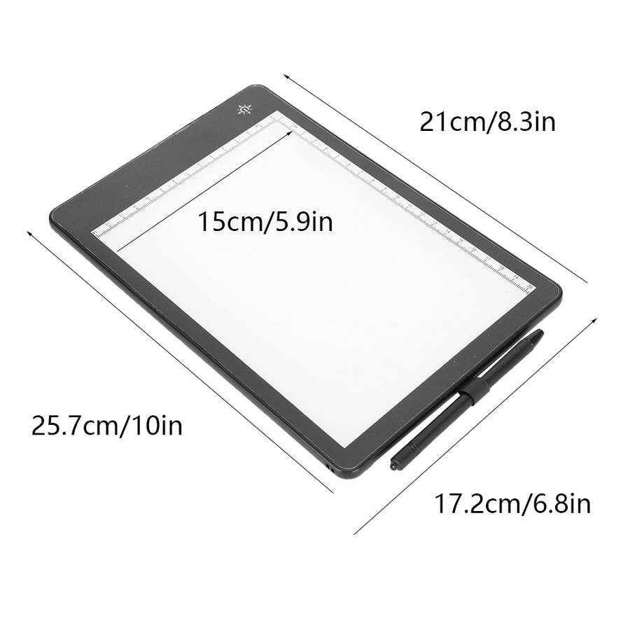 LCD Writing Tablet - Double-Sided Digital Doodle LED E-Writer Board for Drawing, Copying, Kids